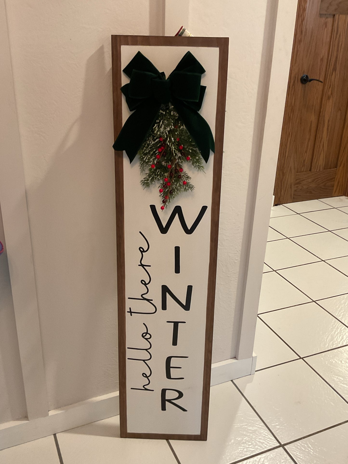 Christmas/Winter Double Sided Porch Sign