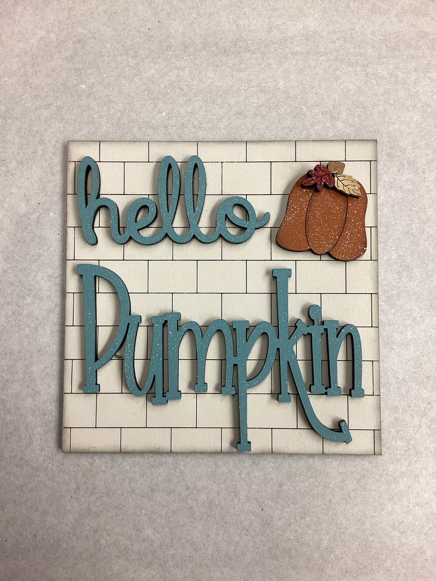 Square Hello Pumpkin