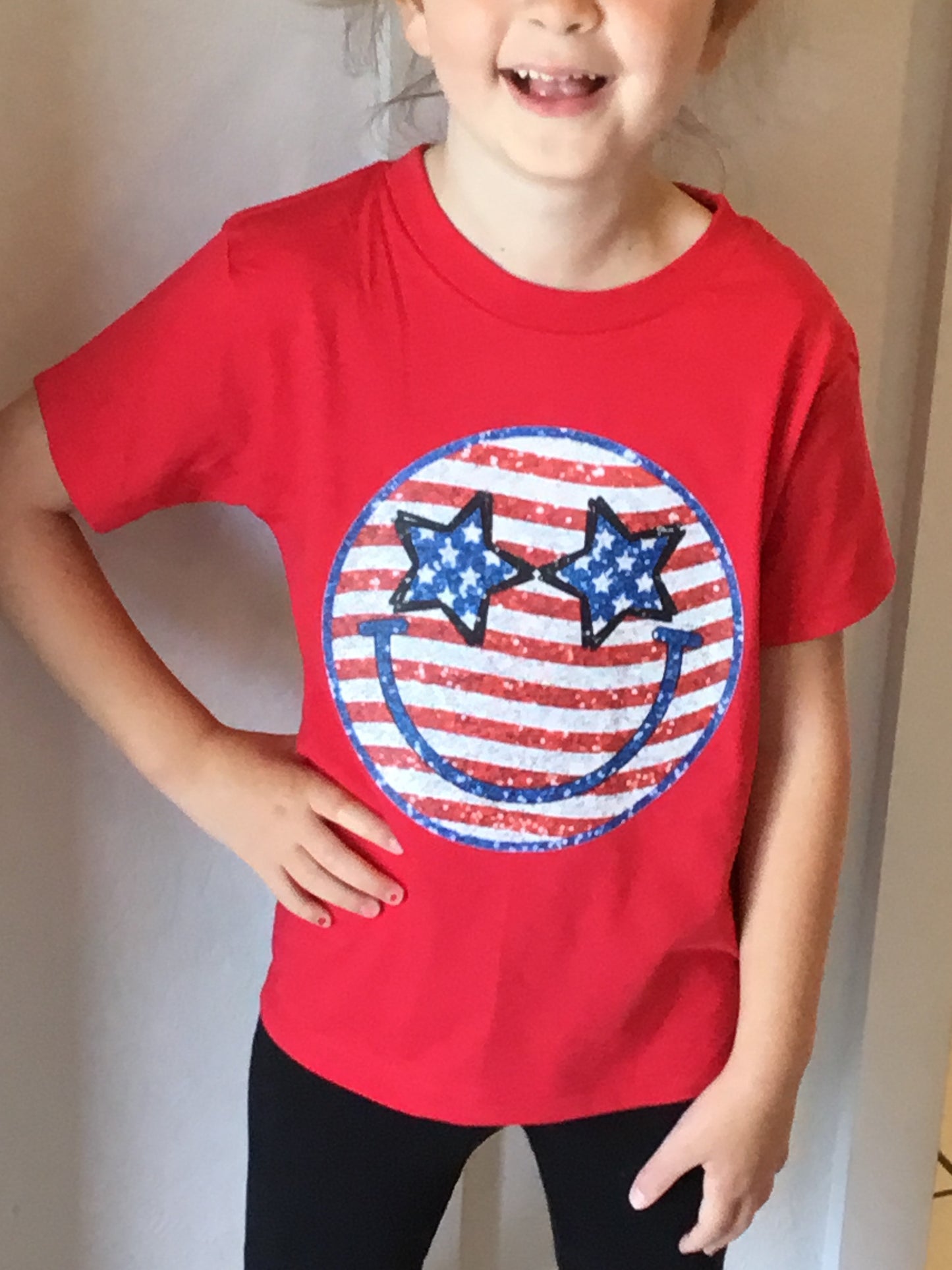 4th of July Smiley t-shirt