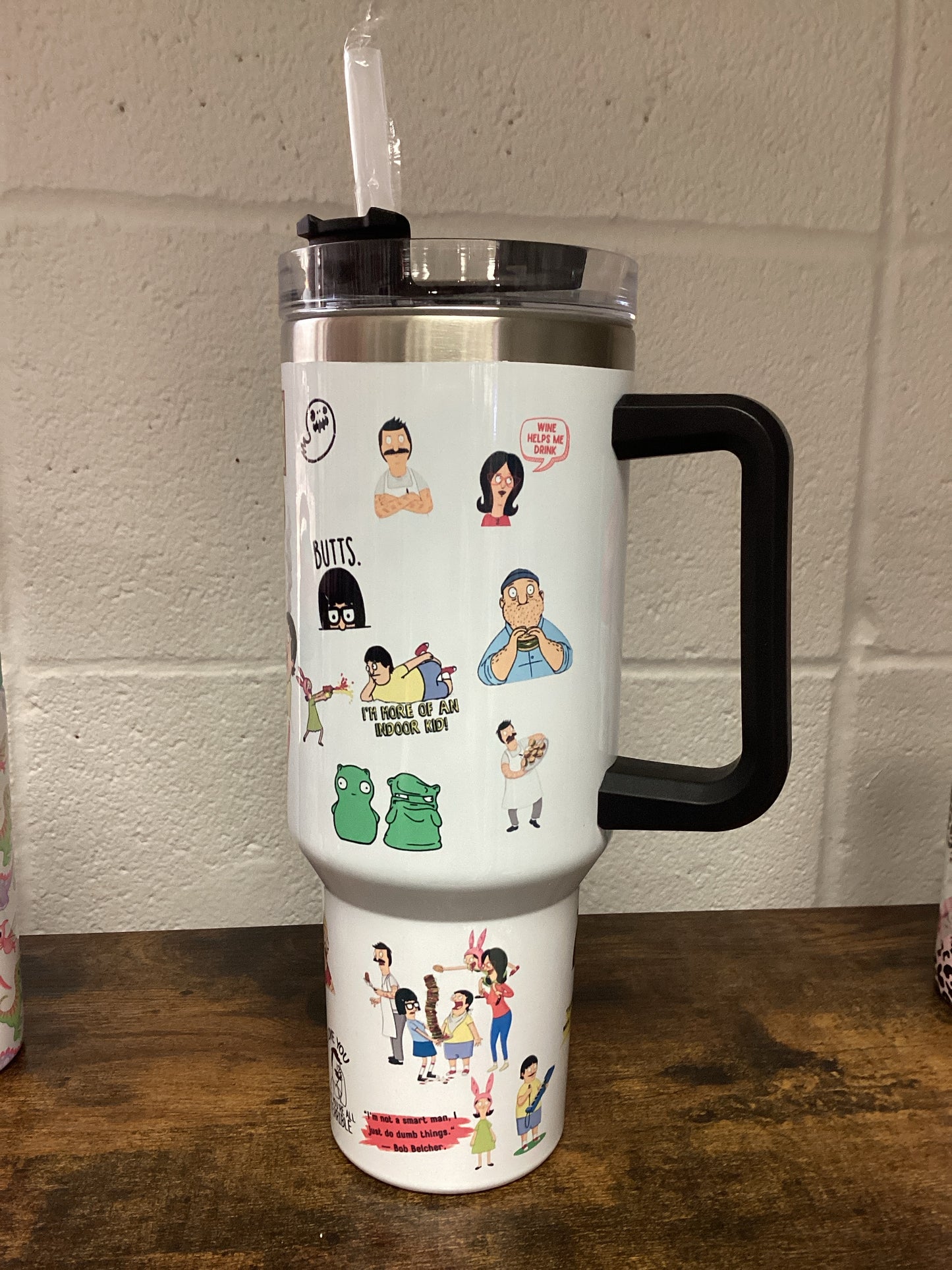 Bob's Burgers 40 oz Tumbler - black handle