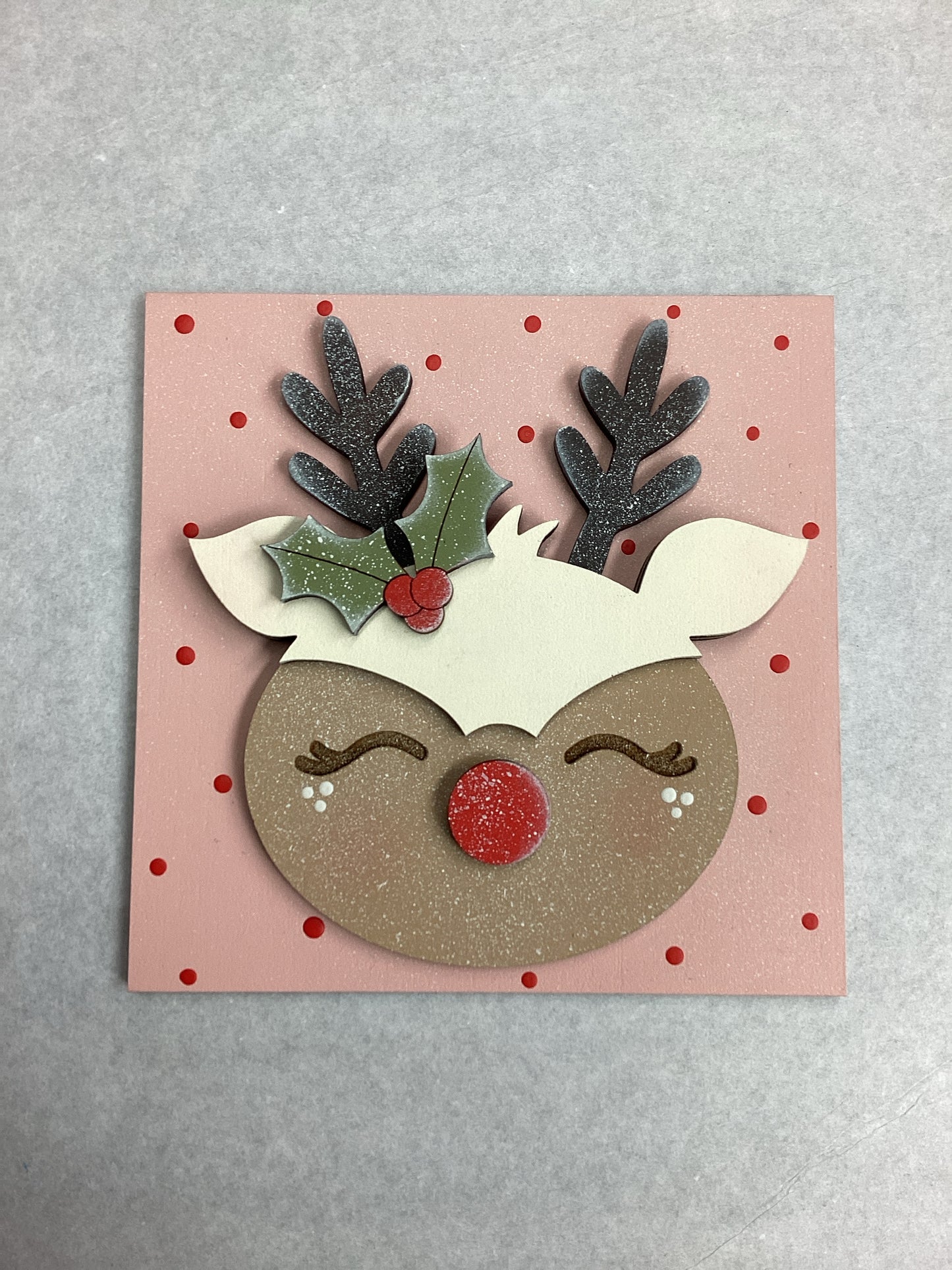 Square Cute Reindeer