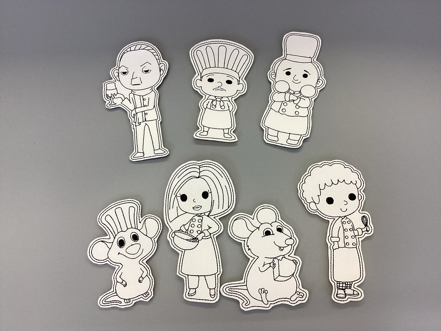 7 Piece Coloring Doll