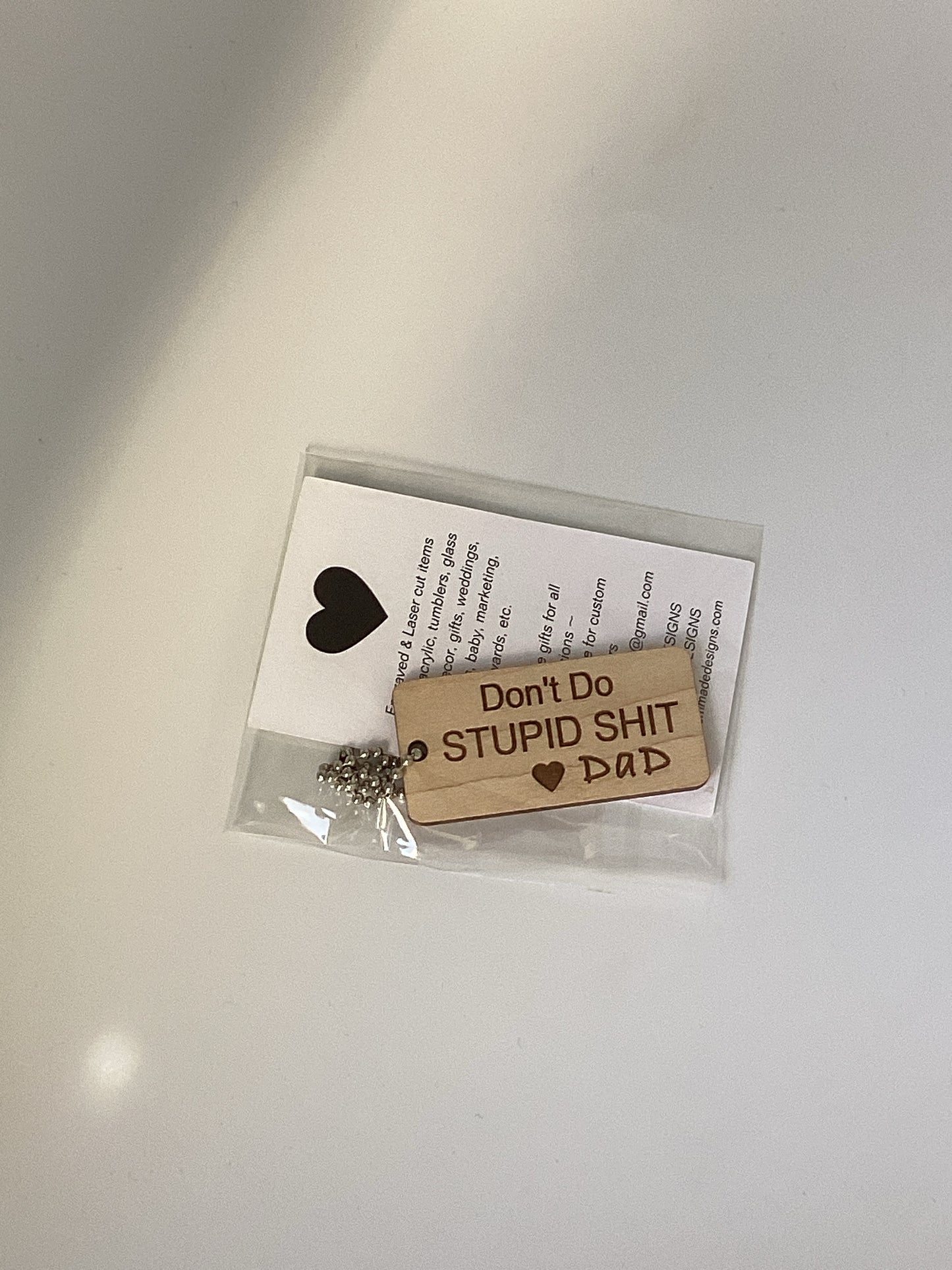 Don't Do Stupid Shit keychain