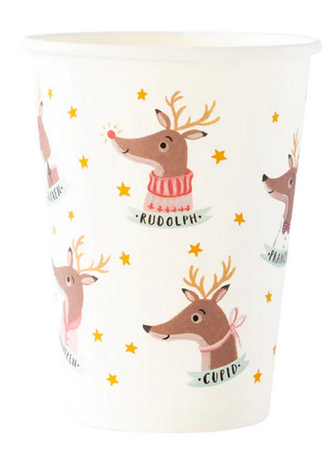 Dear Rudolph Paper Cups