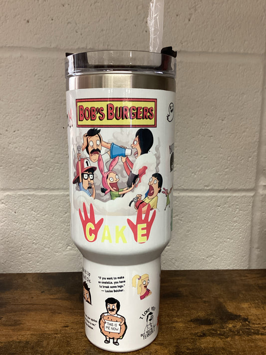 Bob's Burgers 40 oz Tumbler - black handle