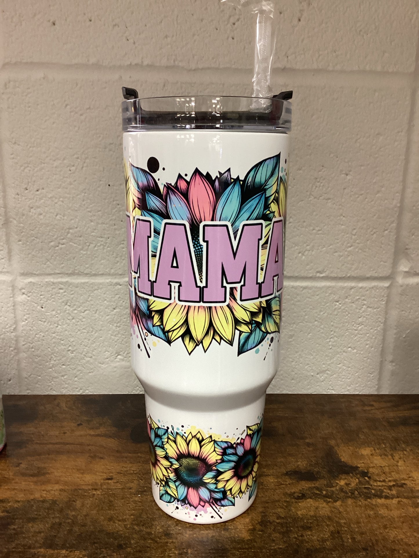 Mama 40 oz Tumbler - black handle