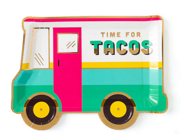 Taco Truck Shaped Plates