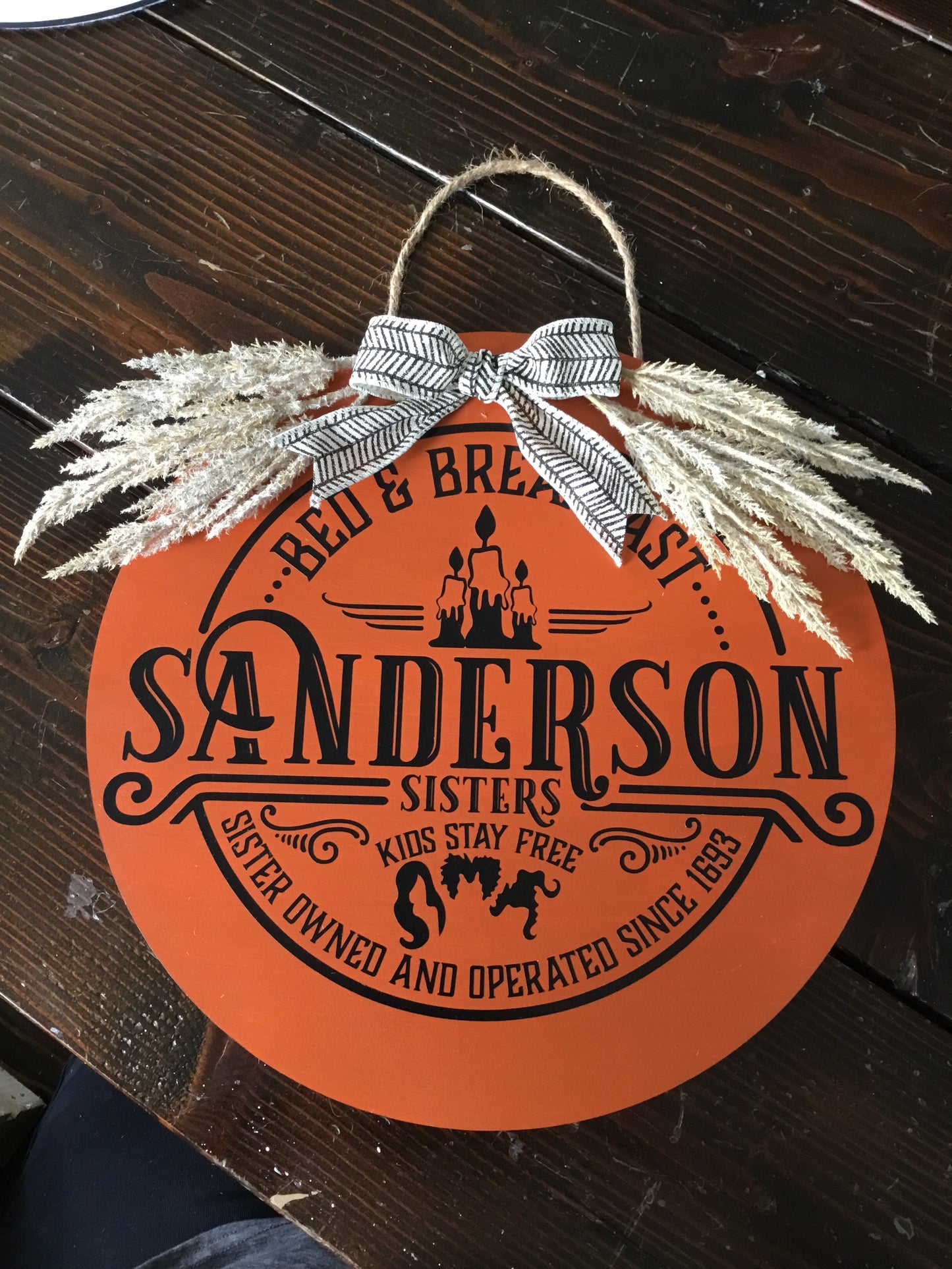 Sanderson B & B door hanger