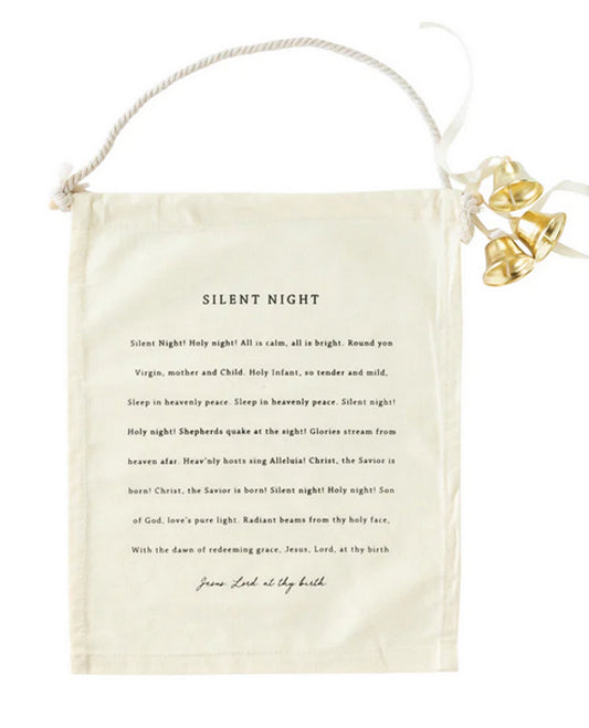 Silent Night Canvas Banner