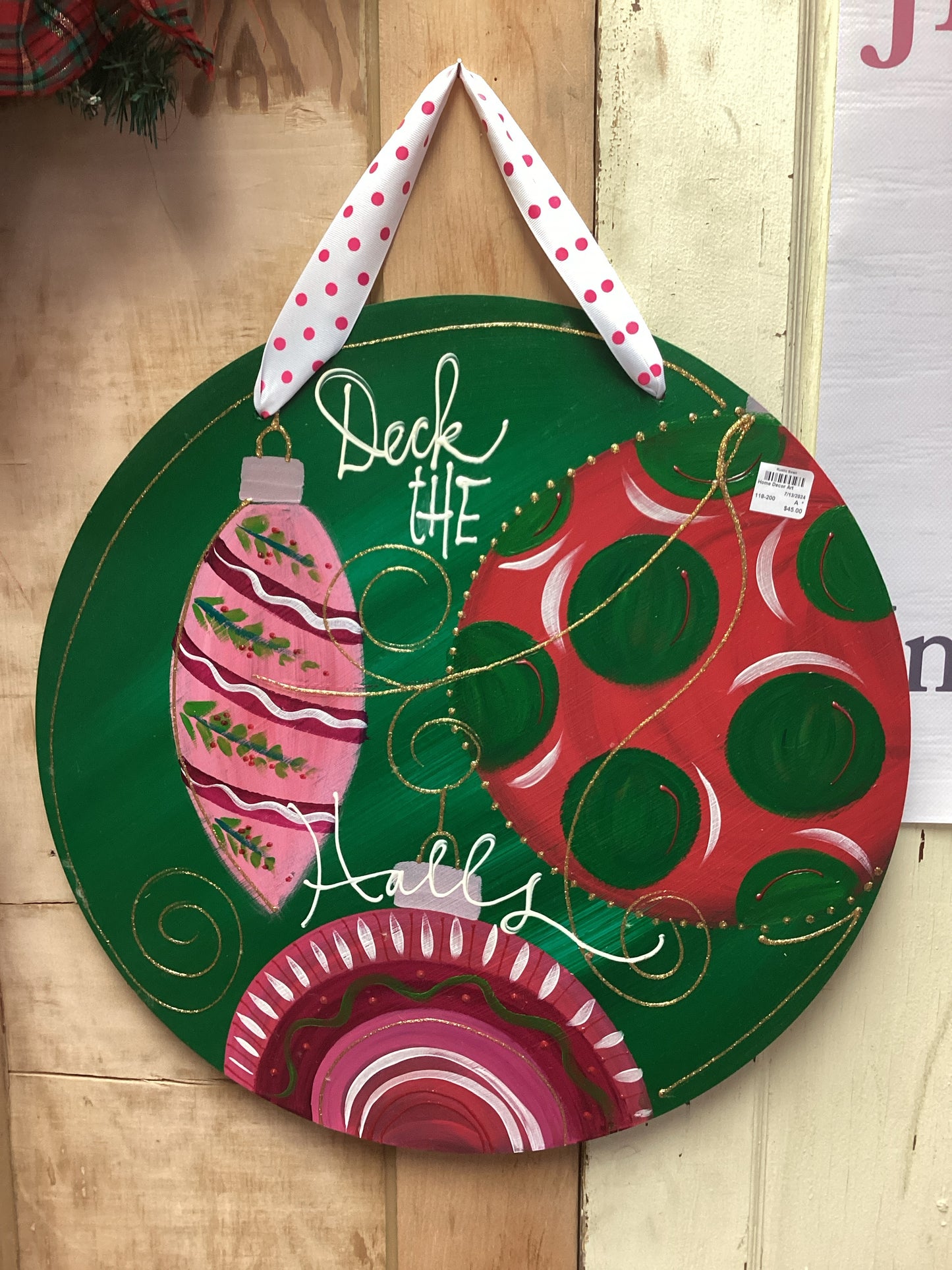 Deck the Halls Door Hanger