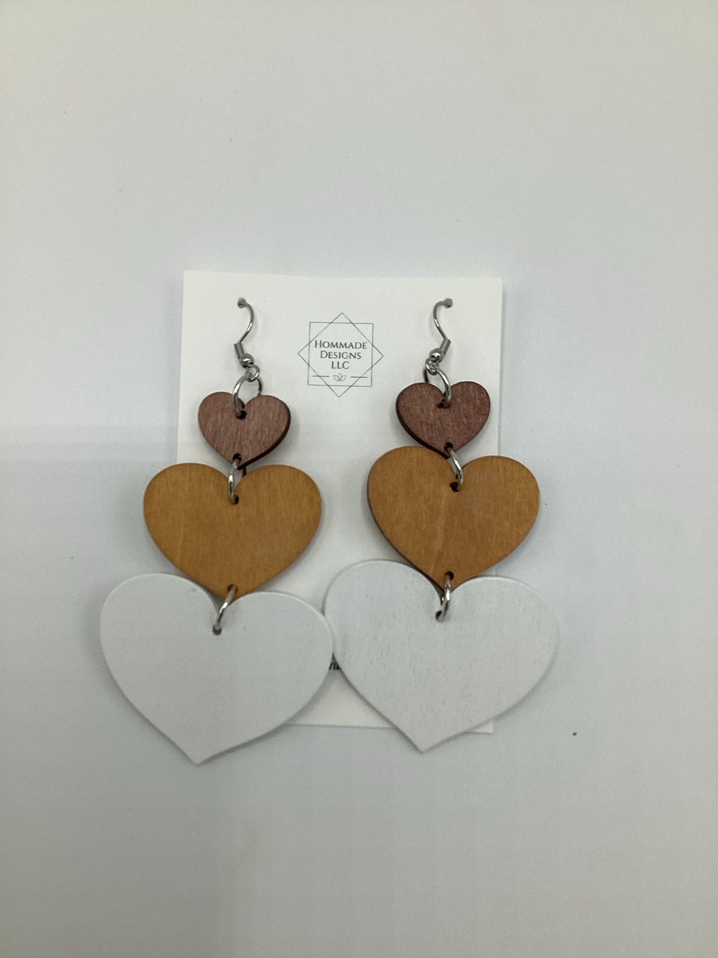 Triple Heart Earring