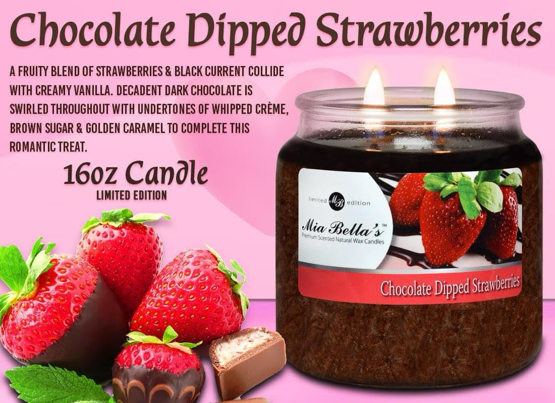 Chocolate Dipped Strawberries Candle