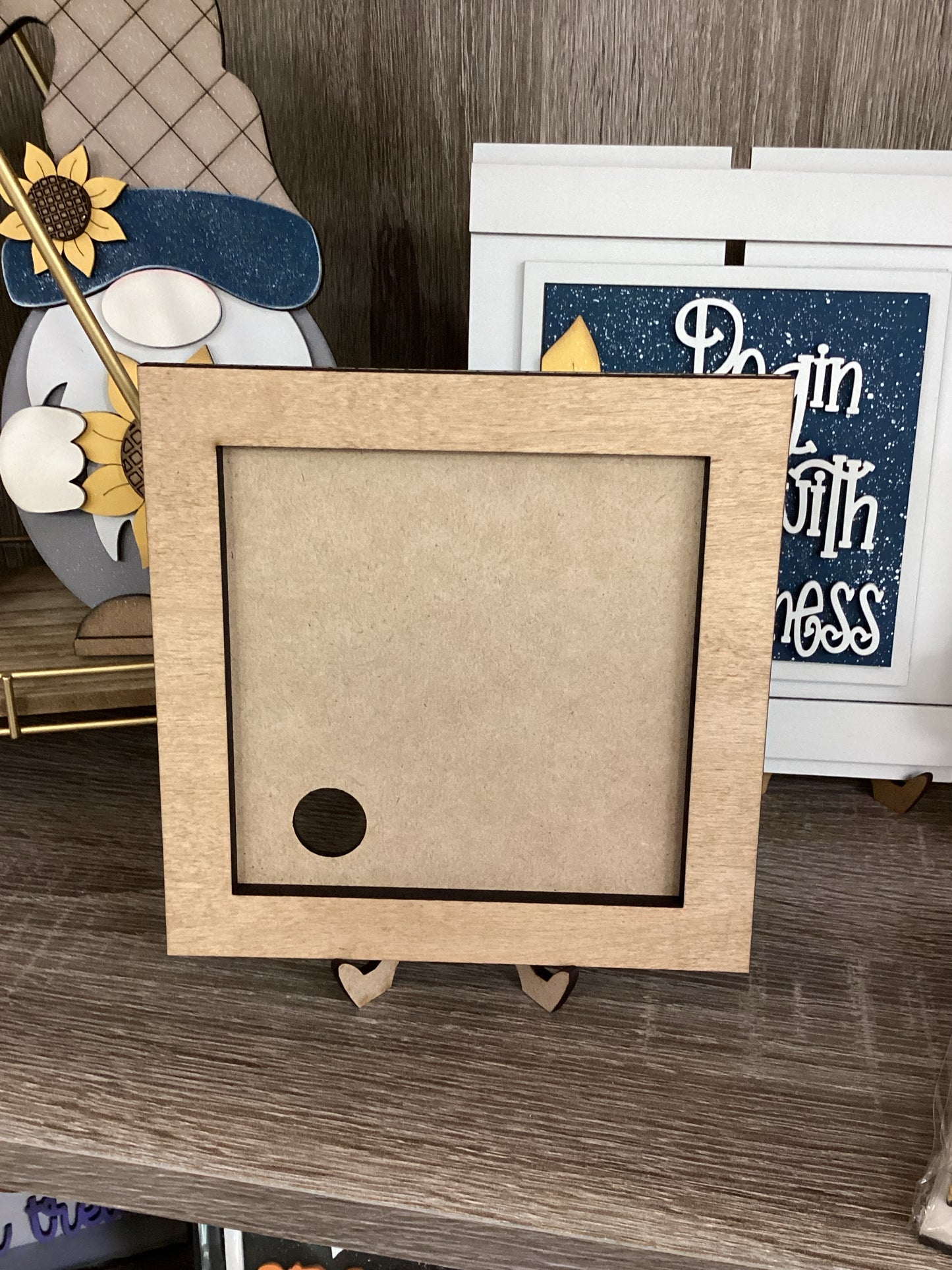 Brown Single Square Frame