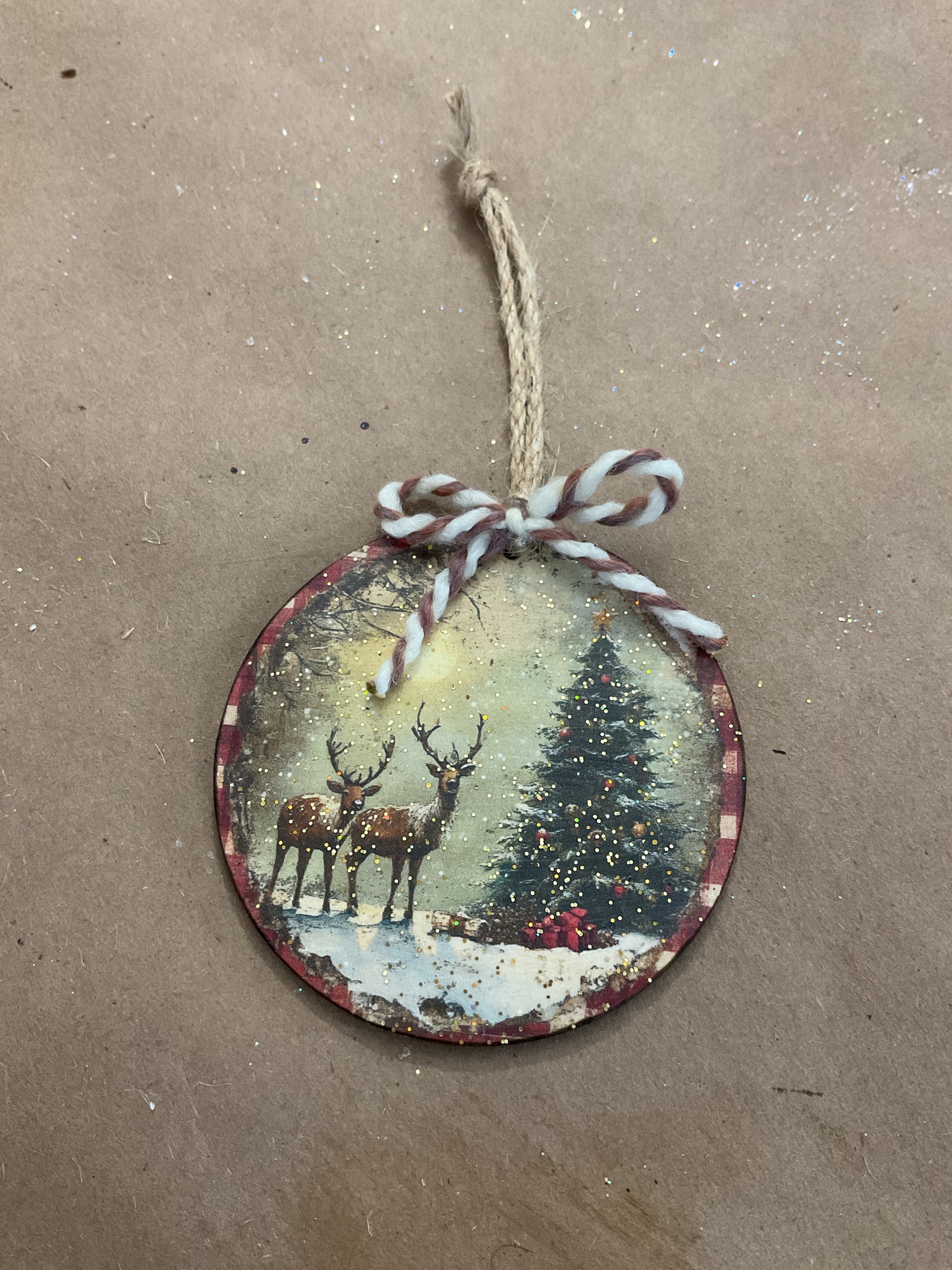 Deer & Moon 3in. Ornament